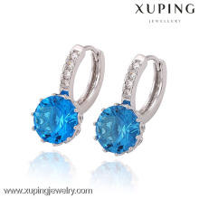 C208015--29132 Xuping Fashion boucles d&#39;oreilles bijoux plaqué rhodium Élégant populaire boucles d&#39;oreilles avec verre